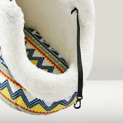 Sac pour chien -vue intérieure avec coussin et attache de sécurité- SmallDogsPetCarrier™ - Zigzag - Galaxie Des Chiens