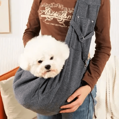 Sac à Bandoulière - PupPorter™ - Gris Foncé - Galaxie Des Chiens