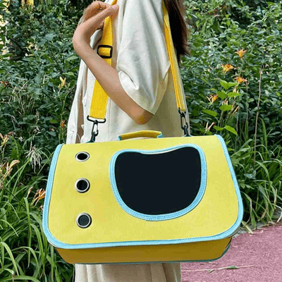 Sac de Transport pour Chien - DogTravelBag™ - Jaune - Galaxie Des Chiens