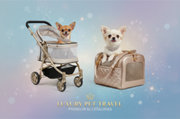 Bannière Chihuahua Luxe avec Cristaux