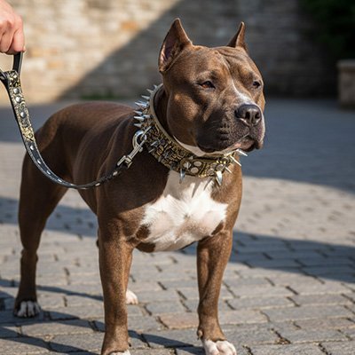 Collier Chien clouté| Élégance Sécurisée - Galaxie Des Chiens