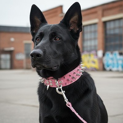 Collier Chien clouté| Élégance Sécurisée - Galaxie Des Chiens