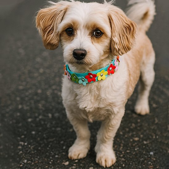 Collier pour petit chien | Résistant & Ajustable - Galaxie Des Chiens