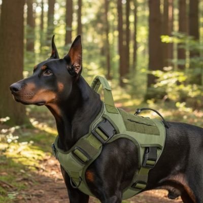 Harnais chien tactique | ComfortGrip Ajustable - Galaxie Des Chiens