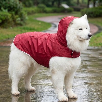 Imperméable pour chien Plui​Protect-rouge à capuche-Galaxiedeschiens
