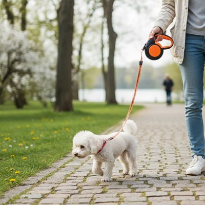  Laisse enrouleur pour chien Free Walk - coloris orange 