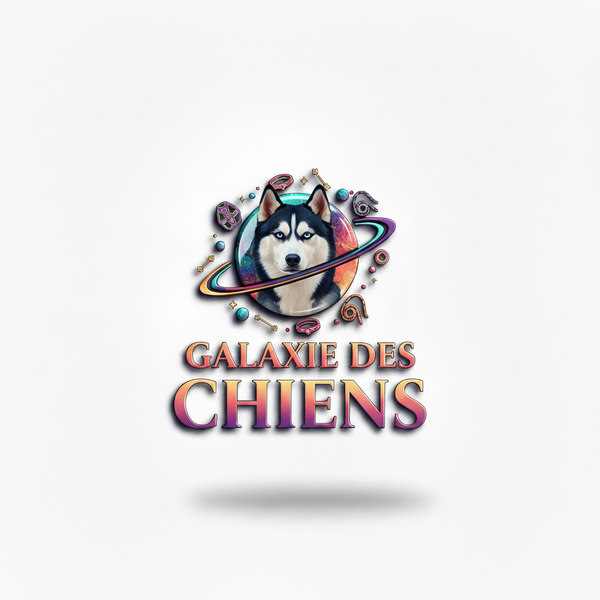 Logo Galaxie des Chiens - Version Finale avec Étoiles