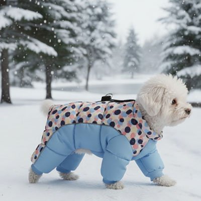 Manteau pour Chien bleu ciel | Confort Hivernal - Galaxie Des Chiens