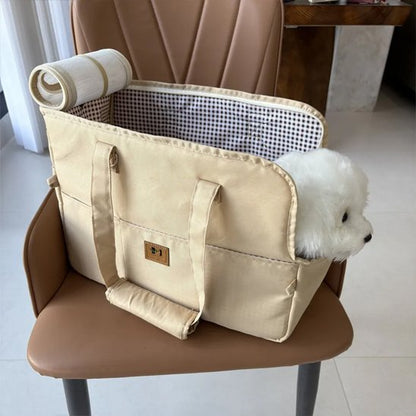 Sac transport chien Voyaconfort - détail des panneaux respirants - Galaxie Des Chiens