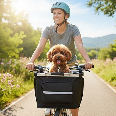 Vélo panier Chien | Securiride - Galaxie Des Chiens