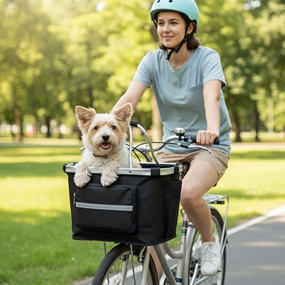 Vélo panier Chien | Securiride - Galaxie Des Chiens